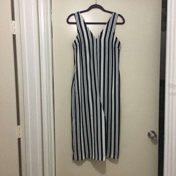NWT Forever 21 Striped Culotte Jumpsuit - Picture 5 of 6